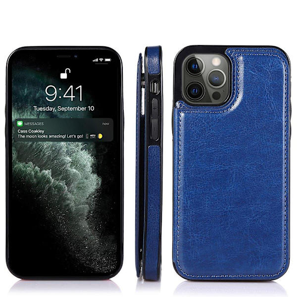 Glat NKOBEE etui med kortrum - iPhone 12 Pro Max Röd