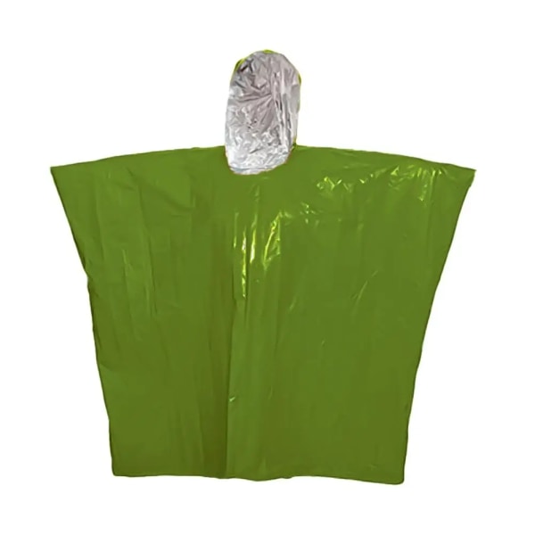 Outdoor Emergency Raincoat - Camping Survival Tool. Green