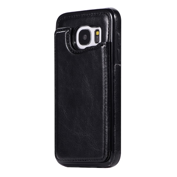 Stilig lommebokdeksel (M-Safe) for Samsung Galaxy S7 Brun