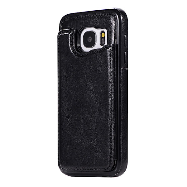 Tyylikäs lompakkokotelo (M-Safe) Samsung Galaxy S7 -puhelimeen Rosaröd