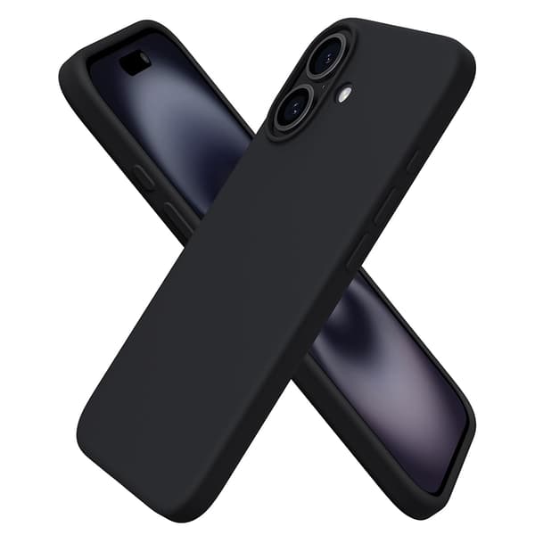 iPhone 17 Silikonskal  Reptålig & Greppvänlig Finish Svart