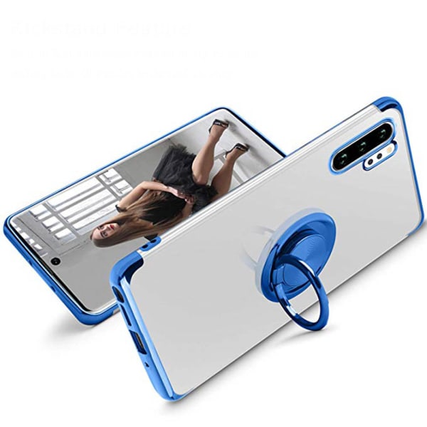 Genomtänkt Skal med Ringhållare - Samsung Galaxy Note10+ Blå