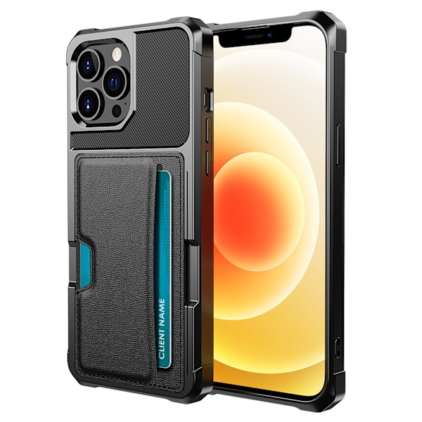 iPhone 12 Pro Max - Minimalistiskt Kortfodral med Fullt Skydd