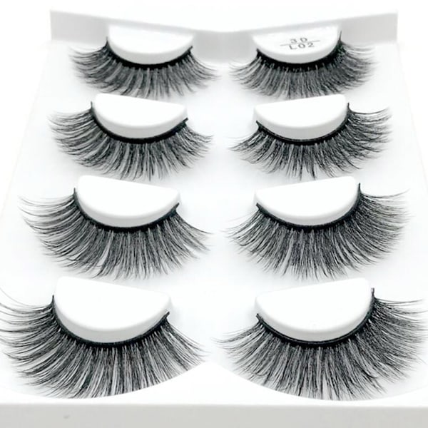 MERISDEL Mink-ripsienpidennys (4 paria) Svart L02