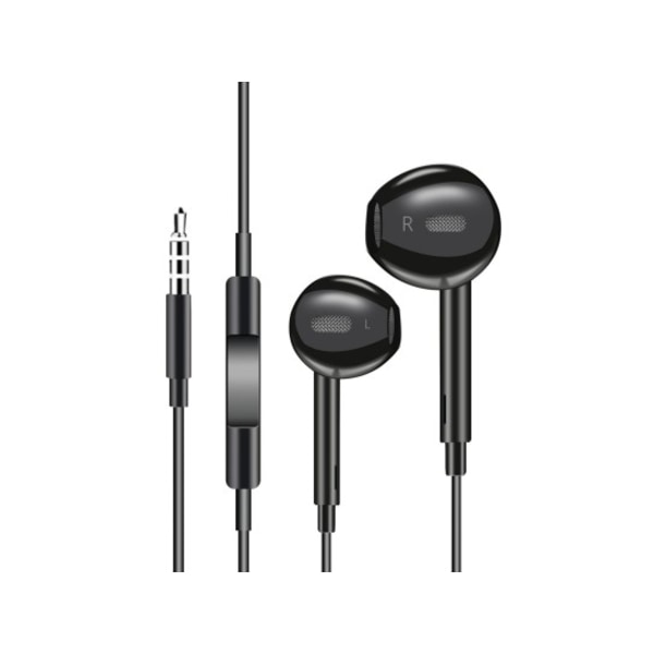 Kompakta In-Ear Hörlurar  Svart med Mikrofon Svart
