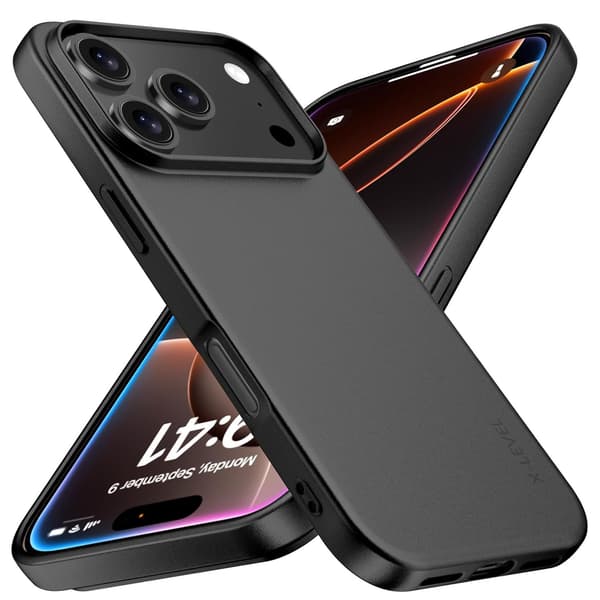 iPhone 17 Pro Max Skyddsskal Svart  Stilren Minimalism