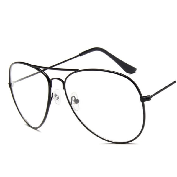 Klassiske polariserte pilotsolbriller Silver