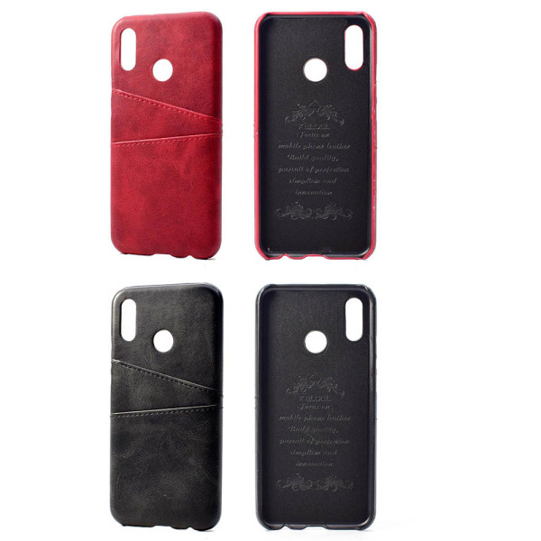 Robust Suteni Cover med kortholder - Samsung Galaxy A40 Röd