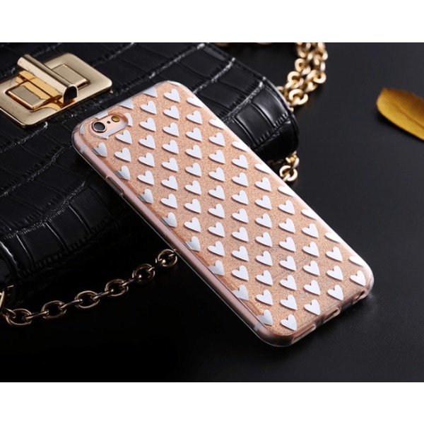 iPhone 6/6S Elegant Crystalheart -kuori FLOVEME ORIGINALilta Rosa