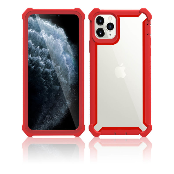 Tyylikäs kansi (paksut kulmat) - iPhone 11 Pro Max Svart/Rosé