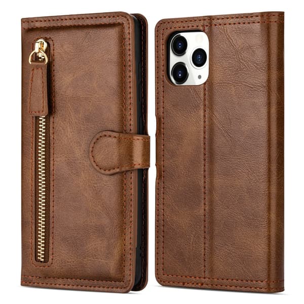 iPhone 15 Pro Max - Elegant Plånboksfodral för Det Moderna Livet Röd