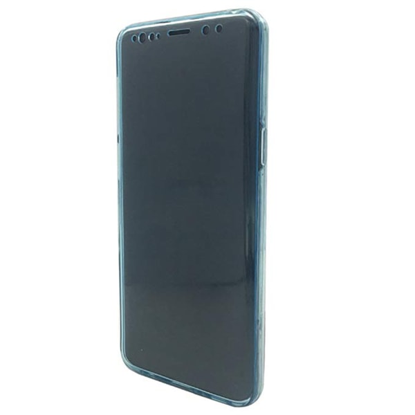 Samsung A6 Plus - Dobbeltsidet silikonecover TOUCH FUNKTION Blå