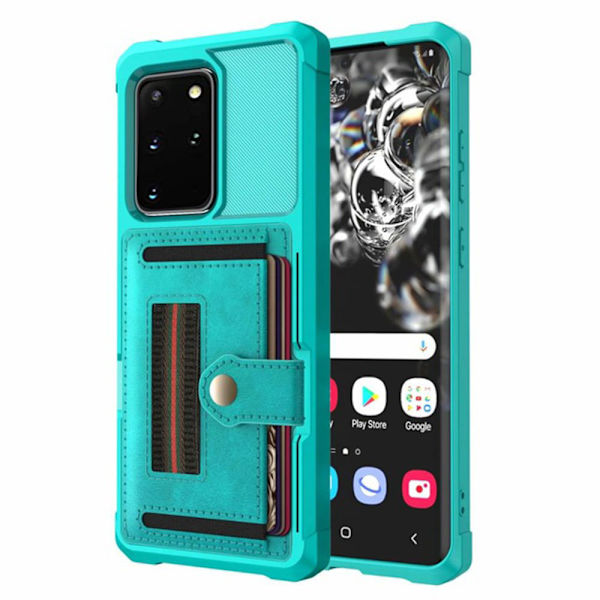 Gennemtænkt cover med kortholder - Samsung Galaxy S20 Plus Röd