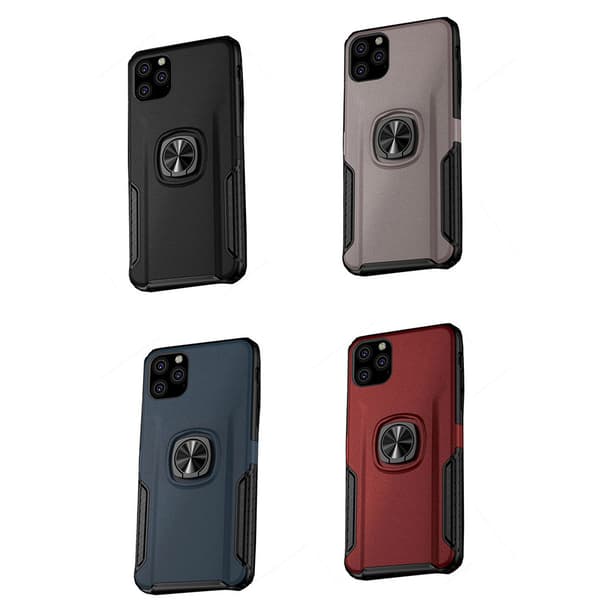 Stilrent Skal med Ringhållare - iPhone 11 Röd Röd