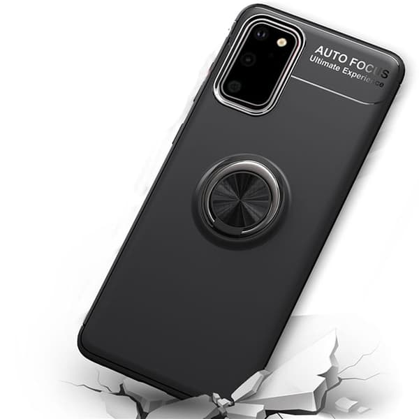 Kraftfuldt cover med ringholder - Samsung Galaxy S20 Blå Blå
