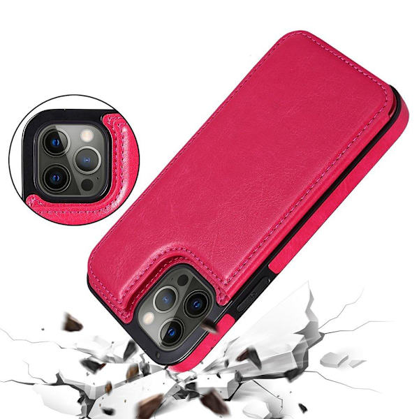Glat NKOBEE etui med kortrum - iPhone 12 Pro Max Mörkblå