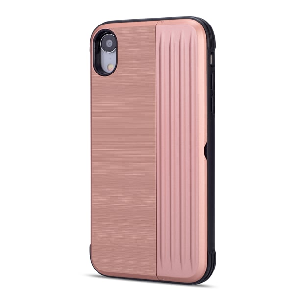 LEMAN Stilrent Skal med kortplats för iPhone XS Max Rosa