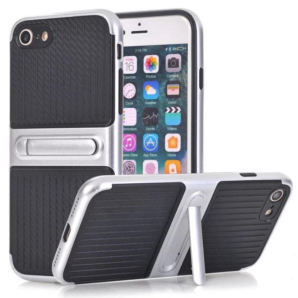 Carbon-Class Smart Hybrid deksel for iPhone 8 Silver