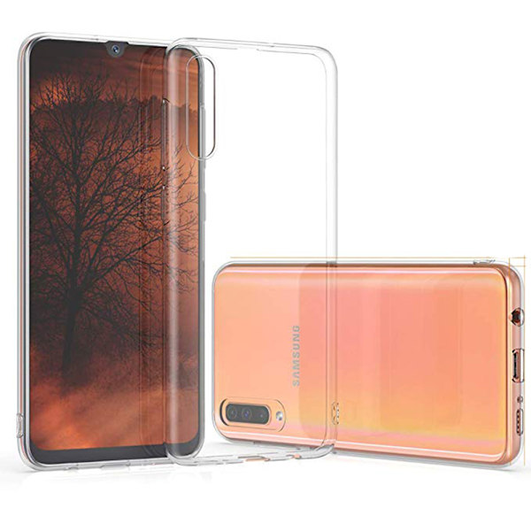 Silikonskal - Samsung Galaxy A50 Transparent/Genomskinlig