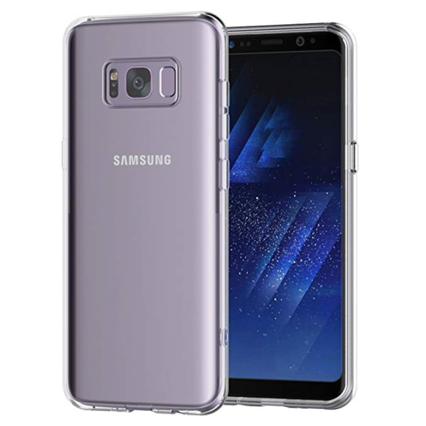 Stødabsorberende stilfuldt silikonecover - Samsung Galaxy S8 Transparent/Genomskinlig