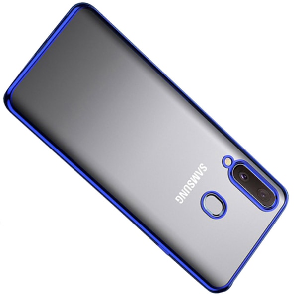 Samsung Galaxy A20E - Iskuja vaimentava Floveme-silikonisuoja Roséguld
