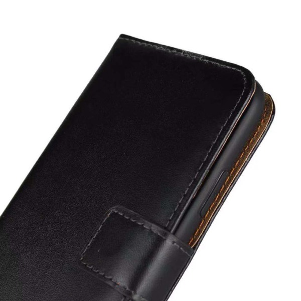 iPhone XS Max - Plånboksfodral i Läder från FLOVEME Svart