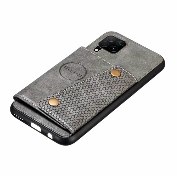 Huawei P40 Lite - Cover med kortrum Grå