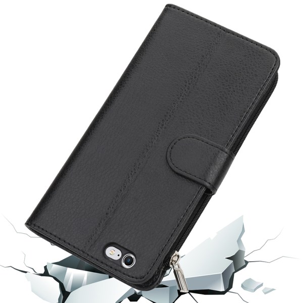 Glatt lommebokdeksel - iPhone 7 Svart