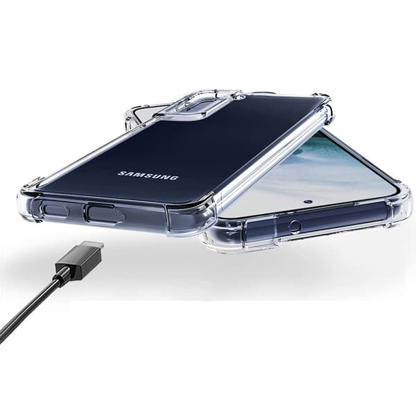 Samsung Galaxy S24 plus - Stötdämpande Tunt Silikonskal Genomskinlig