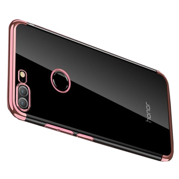 Huawei Honor 9 Lite - Exklusivt Floveme Silikonskal Roséguld