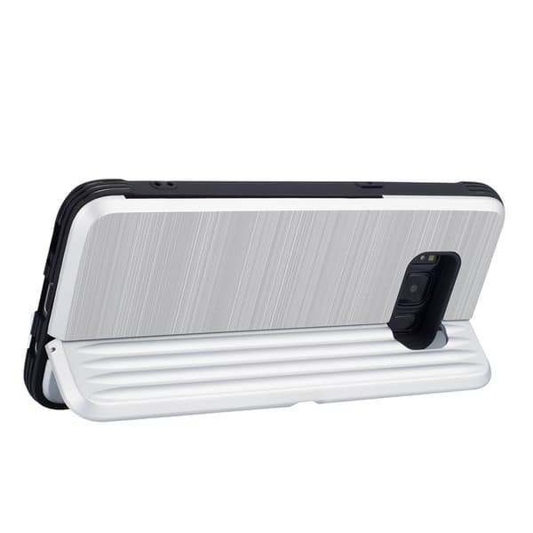 Elegant Samsung Galaxy S8-deksel (kortholder) fra Leman Silver