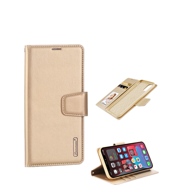 Ainutlaatuinen käytännöllinen lompakkokotelo (Hanman) - iPhone 13 Mini Guld