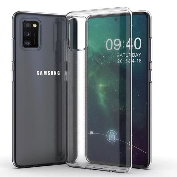 Samsung Galaxy A41 - Skyddande Floveme Silikonskal Transparent
