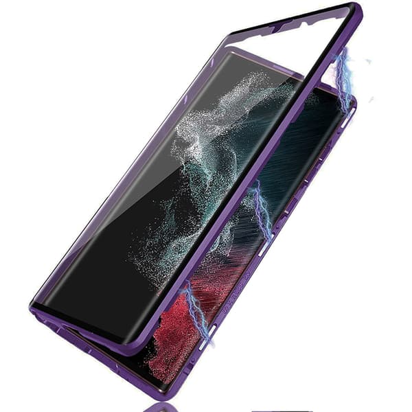 Samsung Galaxy S24 - Kraftig Dobbel Magnetisk Skal Grön