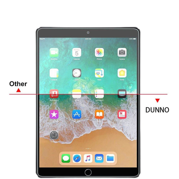 H�gkvalitativt HD-Clear Ultratunt Sk�rmskydd iPad 10.2 2020/2019 Transparent/Genomskinlig