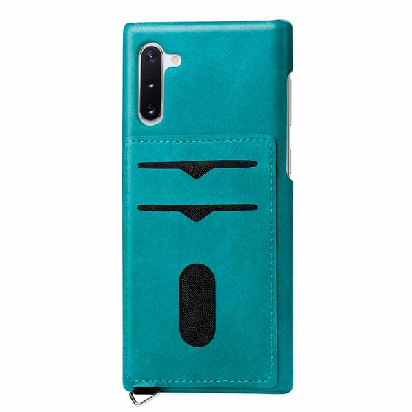 Samsung Galaxy Note10 - Effektfullt Skal med Korthållare Grå