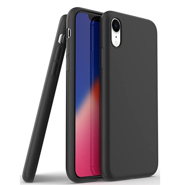 iPhone XR - Stilsäkert Silikonskal Svart
