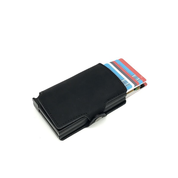 Ainutlaatuinen nahkainen NFC/RFID-korttikotelo Brun 3c1b | Brun | Fyndiq
