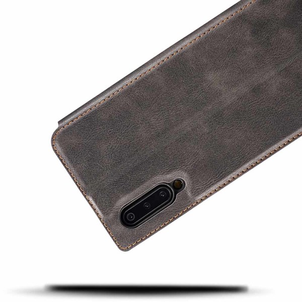 Stilig vintage lommebokdeksel - Samsung Galaxy A70 Röd