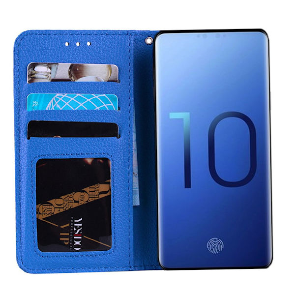 Stilsäkert Plånboksfodral Nkobee - Samsung Galaxy S10 Rosaröd
