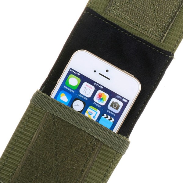 Praktisk bæltetaske til mobiltelefoner (størrelse L/XL) Militärgrön