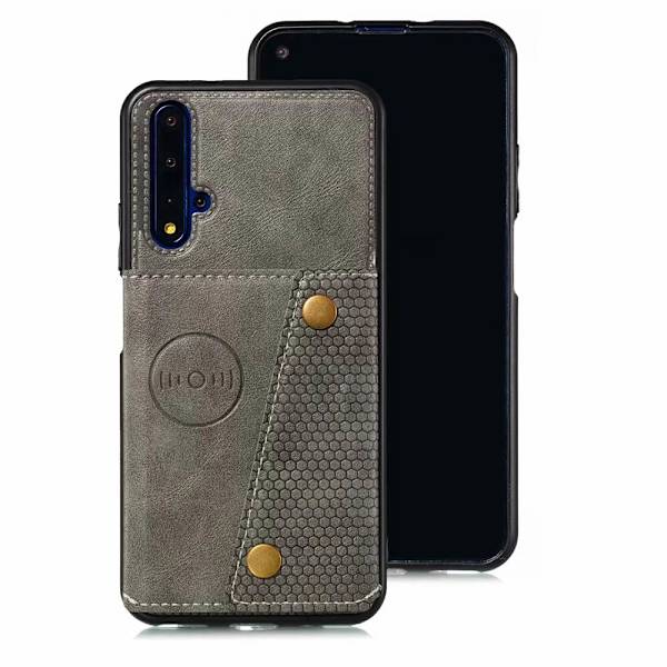 Kraftfullt Skal med Kortfack - Huawei Nova 5T Mörkblå