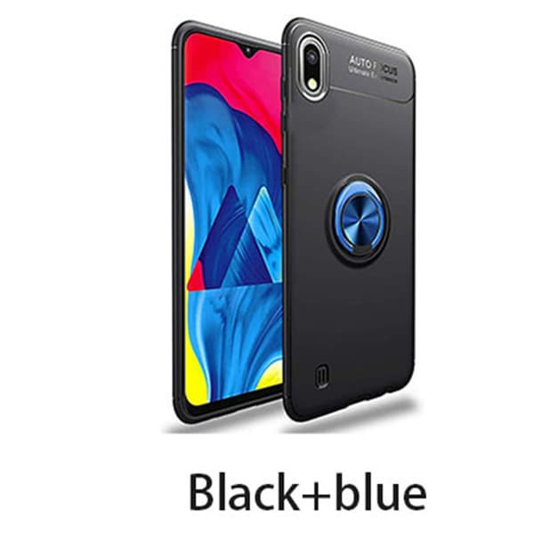 Samsung Galaxy A10 - Skal med Ringhållare Blå/Blå