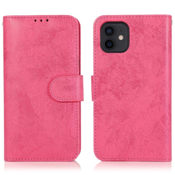 Smidigt Dubbelfunktions Plånboksfodral - iPhone 12 Mini Ljusblå