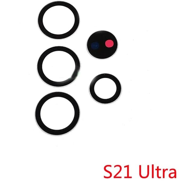 2-PACK Galaxy S21 Ultra Bagkamera Linse Reservedel Transparent