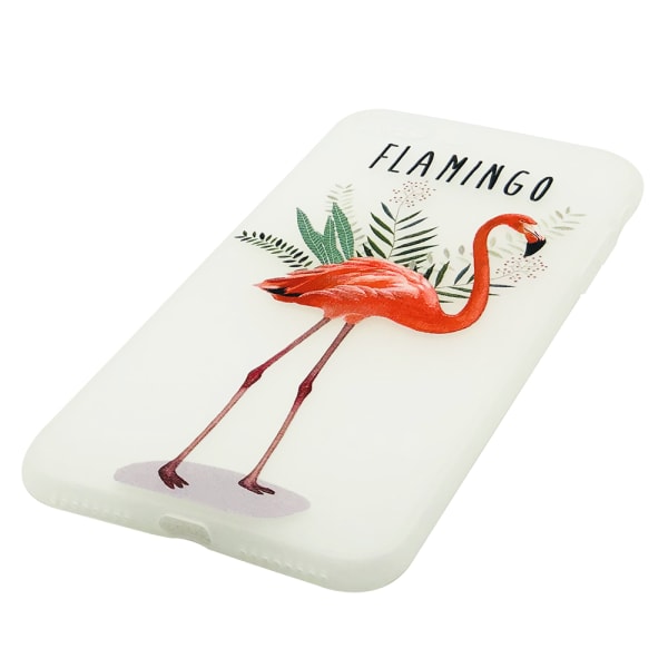 Deksel i retrodesign (Flamingo) til iPhone 8Plus