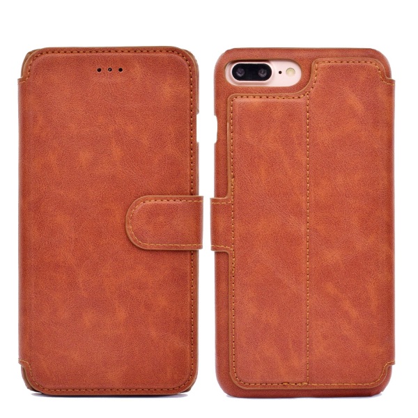 iPhone 6/6S Plus - Tyylikäs lompakkokotelo Orange
