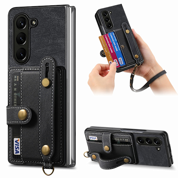 Samsung Galaxy Z Fold 6 - Smart skydd med plånbok & stativ Grön
