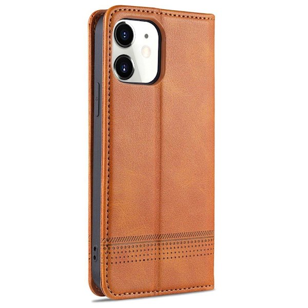Stilsäkert Smidigt Plånboksfodral (Azns) - iPhone 12 Brun