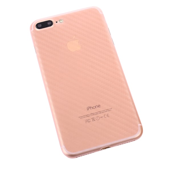 Ohut ja tyylikäs mattapintainen hiilikuori iPhone 8 Plus -puhelimelle Rosa